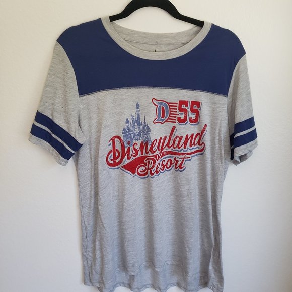 Disney Gray and Blue Short Sleeve Tee - Picture 1 of 3
